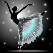 Ballerina Danza Classica-Classic Dance Star Dancer-Vector