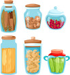 Set of ingredient galssware