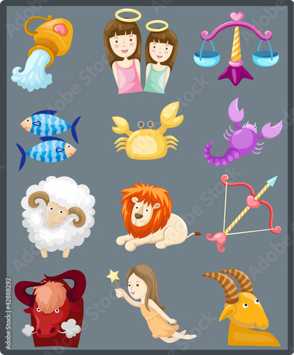 Vector: Set of sign zodiacs Set of sign zodiacs