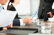 Business people - presentation within a team