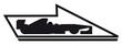 Arrow racing sign