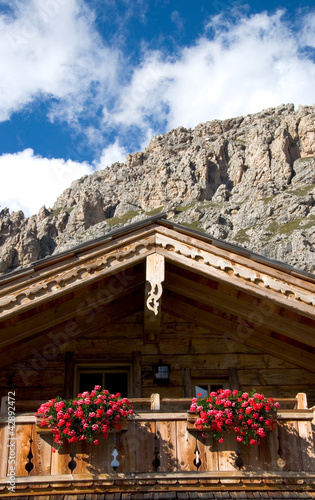 Photo: Berghütte in Tirol - Dolomiten - Alpen Berghütte in Tirol - Dolomiten - Alpen