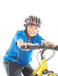 kind auf fahrrad