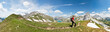 Wanderer in den Alpen