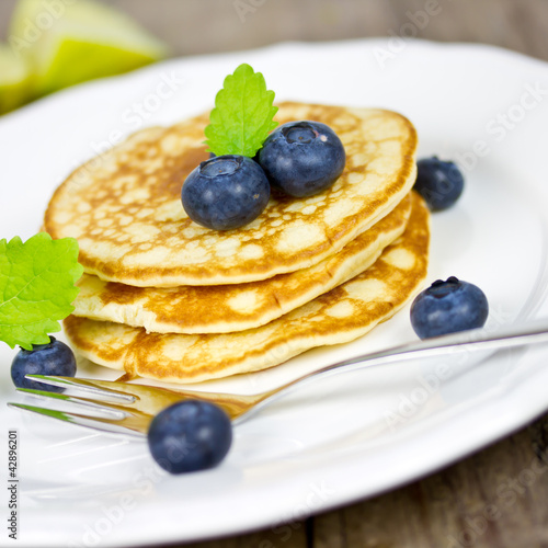 Photo: Pancakes mit Heidelbeeren Pancakes mit Heidelbeeren