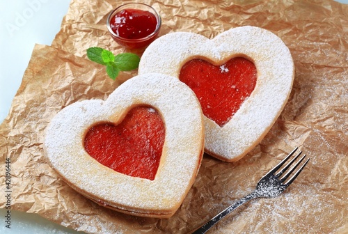 Foto: Heart shaped cookies Heart shaped cookies