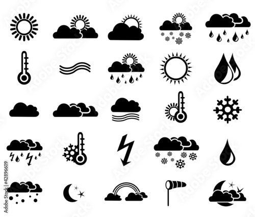 Vector: Wetter Symbole Wetter Symbole