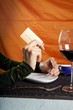Photo: paying with credit card at restaurant paying with credit card at restaurant