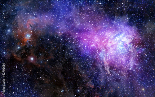 Illustration: nebula gas cloud in deep outer space nebula gas cloud in deep outer space