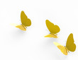 gold butterflies