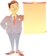 Vektor: Smiling businessman. Smiling businessman.