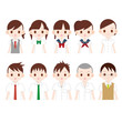 学生先生10人 夏服