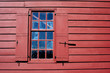Old window with shutters