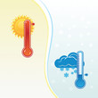 Illustration: Hot&Cold Thermometer Hot&Cold Thermometer