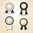 Vector: Set of vector prize ribbons Set of vector prize ribbons