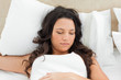 Lovely brunette sleeping