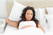 Charming young woman sleeping