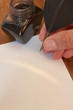 Photo: Writing with a quill Writing with a quill