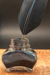 Photo: inkwell with a quill inkwell with a quill