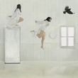 fat girl jumps