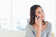 Close-up of a young woman using a smartphone