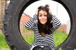 Portrait beautiful girl outdoor