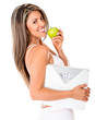 Healthy eating woman