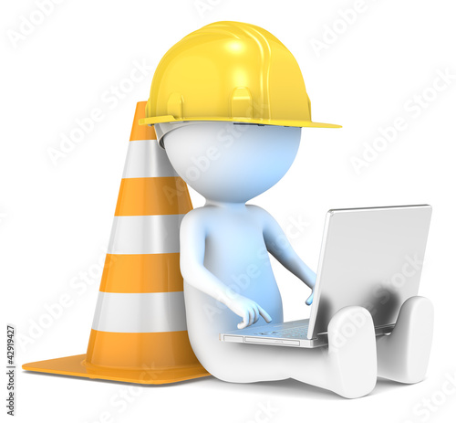 Illustration: Under Construction. Illuminative blue screen. Under Construction. Illuminative blue screen.