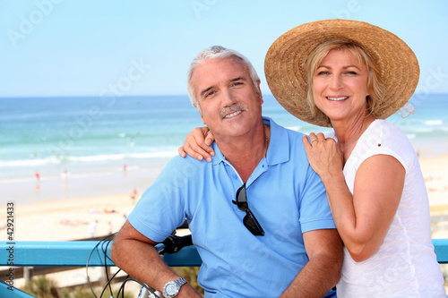 Photo: Senior couple at the beach Senior couple at the beach