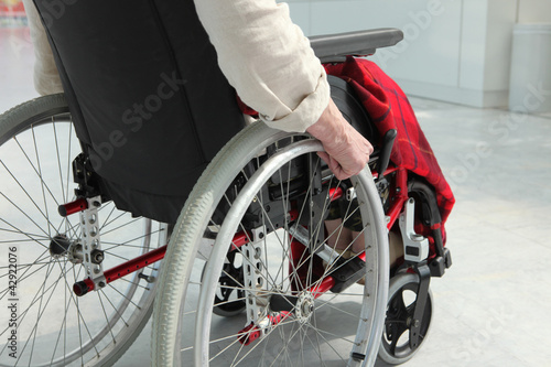Photo: elderly person in wheelchair elderly person in wheelchair