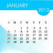 Vector: calendar for 2013 january illustration calendar for 2013 january illustration