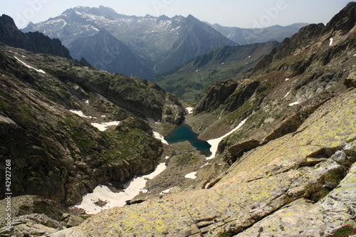 Photo: aerial view of Ibonet de Litterola lake aerial view of Ibonet de Litterola lake