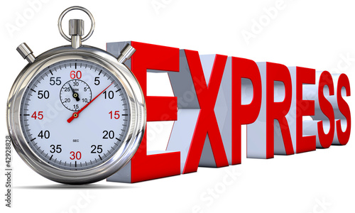 Illustration: Stoppuhr Express Stoppuhr Express