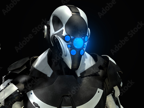 Illustration: Futuristic Soldier Futuristic Soldier