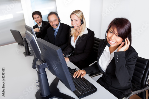 Photo: Customer service support people Customer service support people