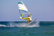 Windsurfer jumping