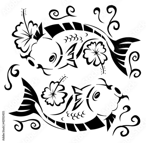 Vector: japanese koi japanese koi