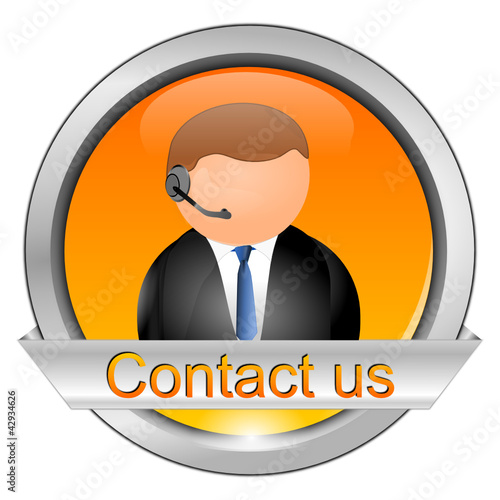 Vektor: Button contact us Button contact us