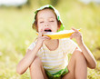 Foto: girl with melon girl with melon
