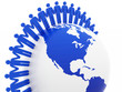Illustration: Global Team Concept Global Team Concept