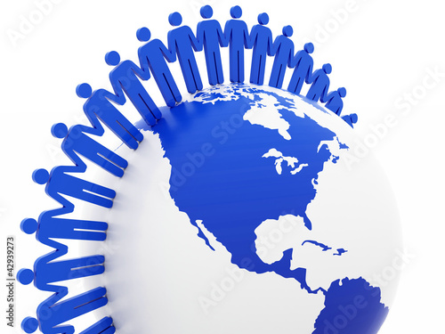 Illustration: Global Team Concept Global Team Concept