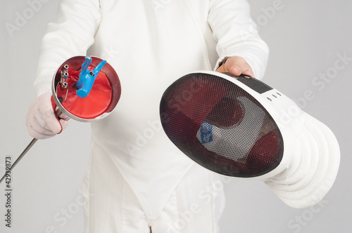 Photo: fencer athlete fencer athlete