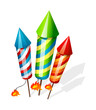 vector icon firecrackers