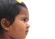 Photo of beautiful and charming happy indian girl child. The pic