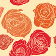 Seamless pattern with flowers