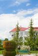 panorama of nature and holiday home in Georgia
