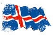 Grunge Flag of Iceland