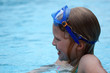 Kind mit Taucherbrille