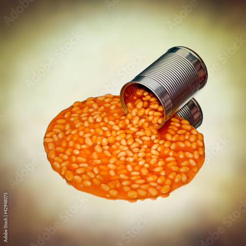 Foto: baked beans can baked beans can