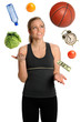 Foto: Woman Juggling Healthy Lifestyle Woman Juggling Healthy Lifestyle
